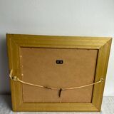 Glazed carved wooden frame