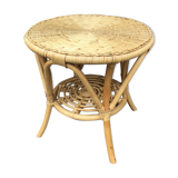 Vintage rattan coffee table