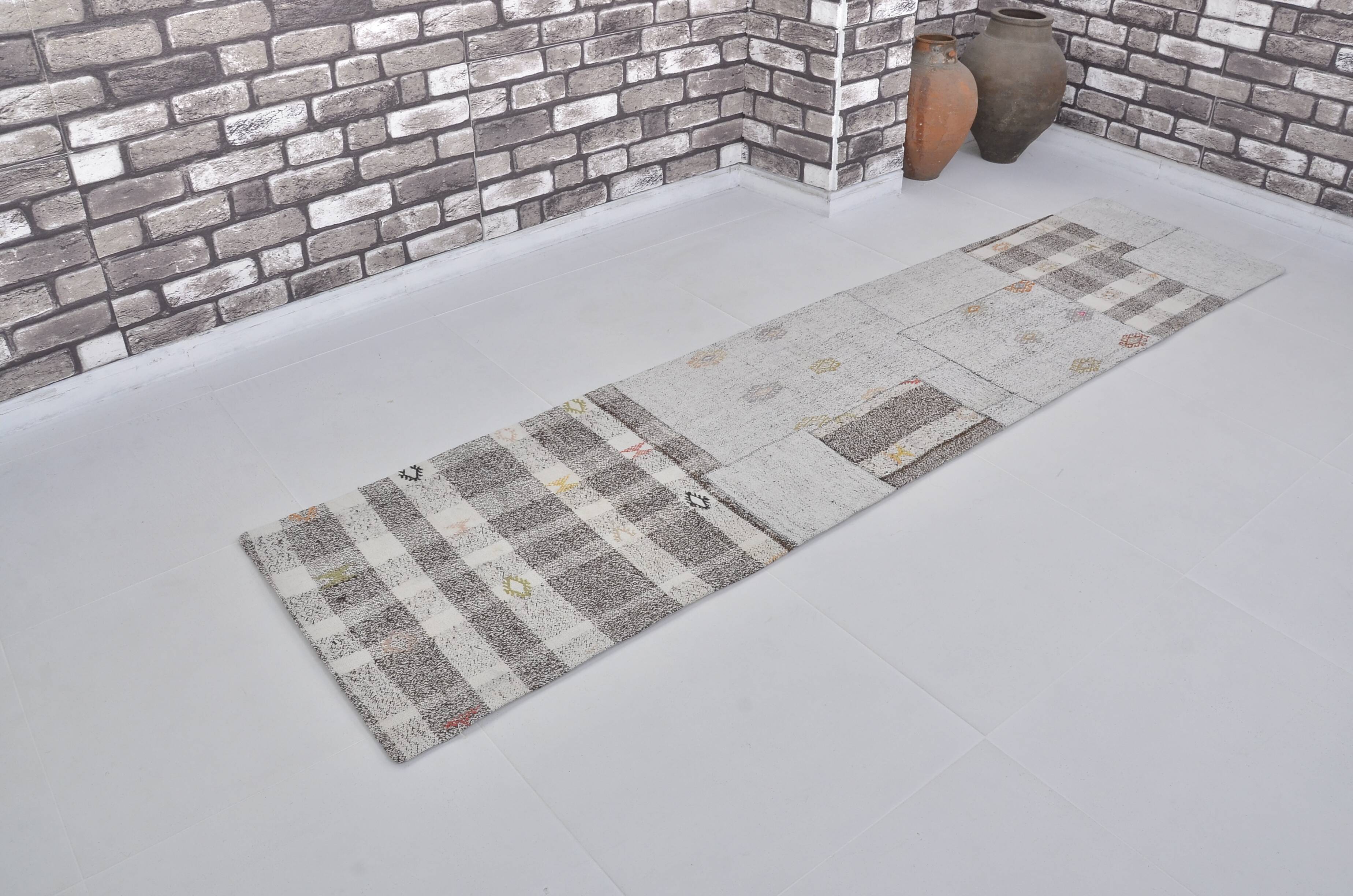 Neutral Vintage Kilim Runner Sku3830