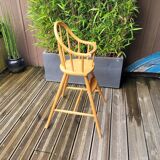 Chaise haute bébé Ikea Gulliver en hêtre cintré