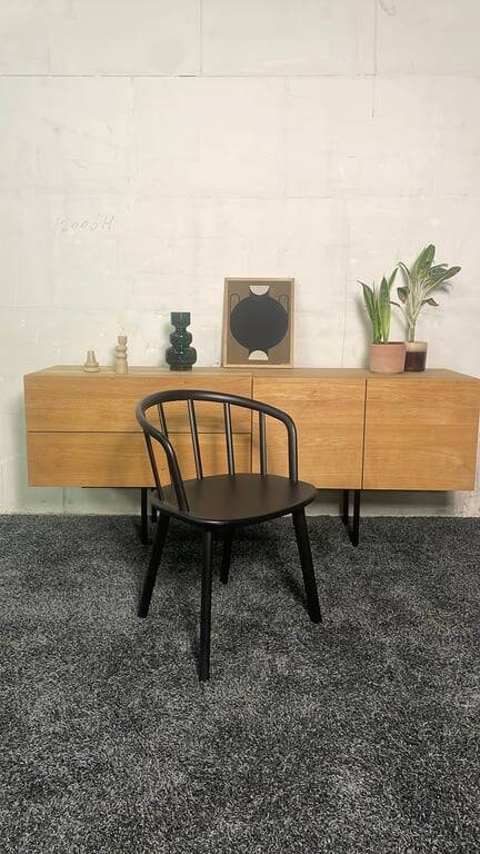 Pedrali Nym black armchair