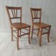 Pair of antique bistro chairs