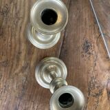 Paire de bougeoirs en Laiton