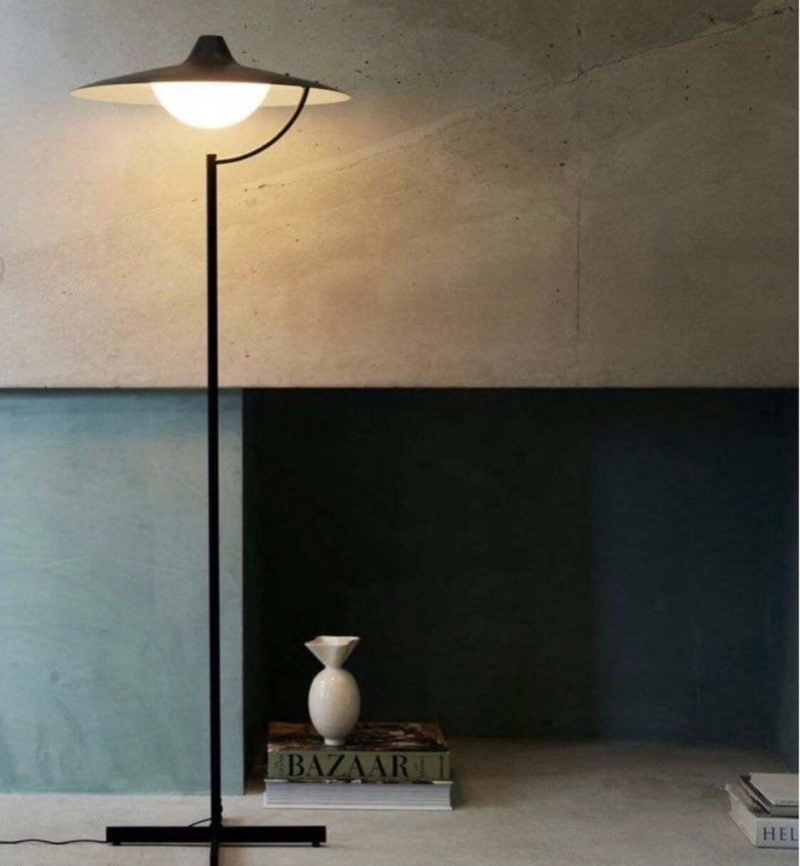 DCW Paris Biny black floor lamp, brand new and packaged.