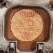 Extendable table and 6 chairs in Formica and stainless steel, brand FURANIA EUROPALU