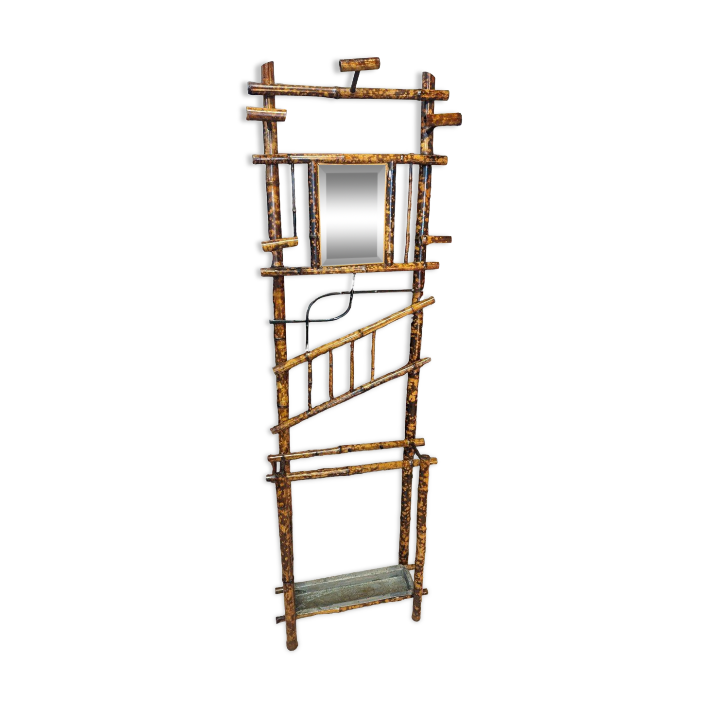 Bamboo wall coat rack