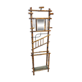 Bamboo wall coat rack