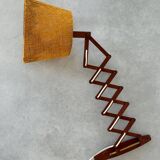 Lampe applique accordéon ou ciseaux, design scandinave des années 60