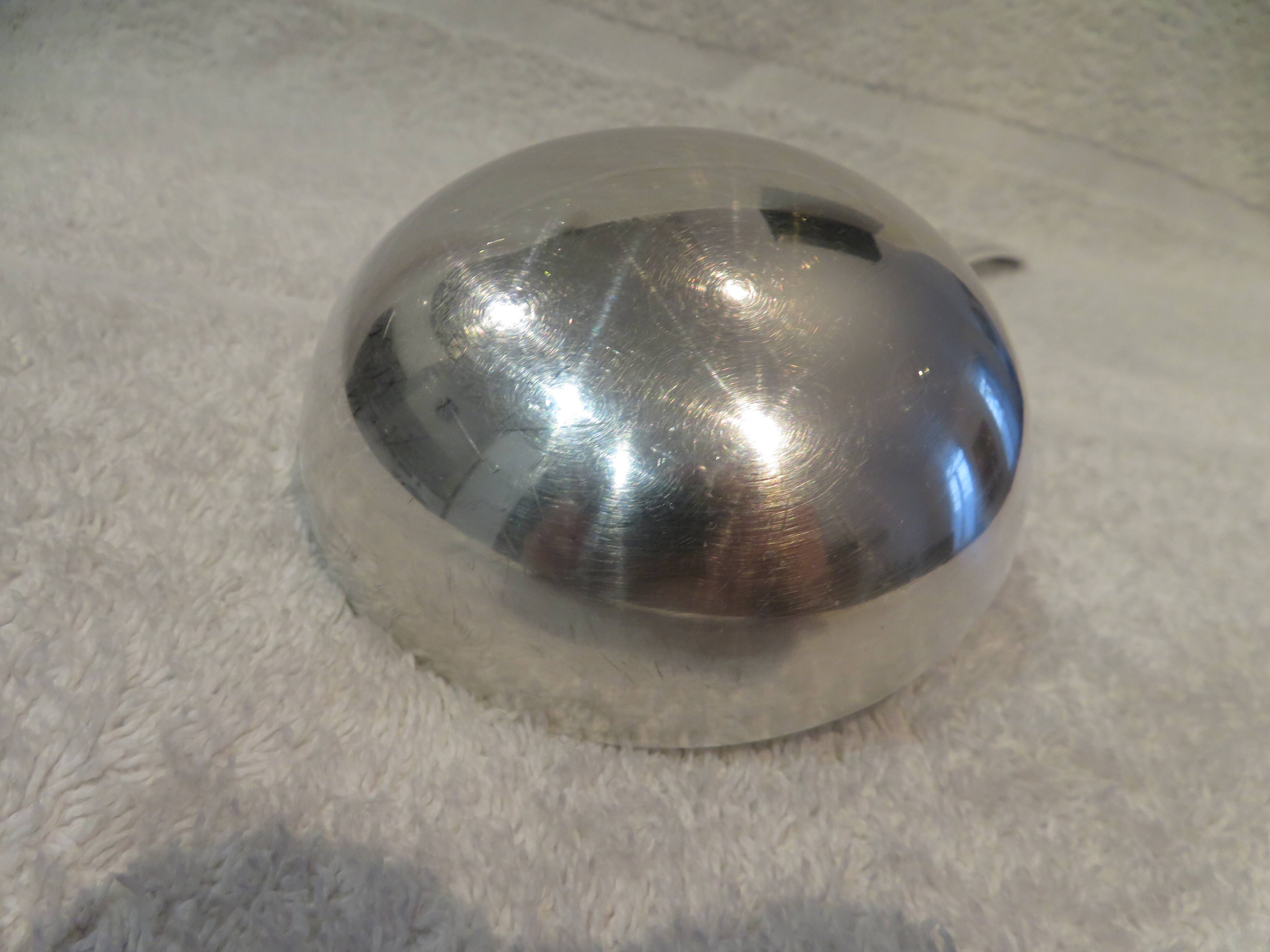 Christofle Rubans Louis XVI silver plated soup ladle, goldsmith, 32.8cm