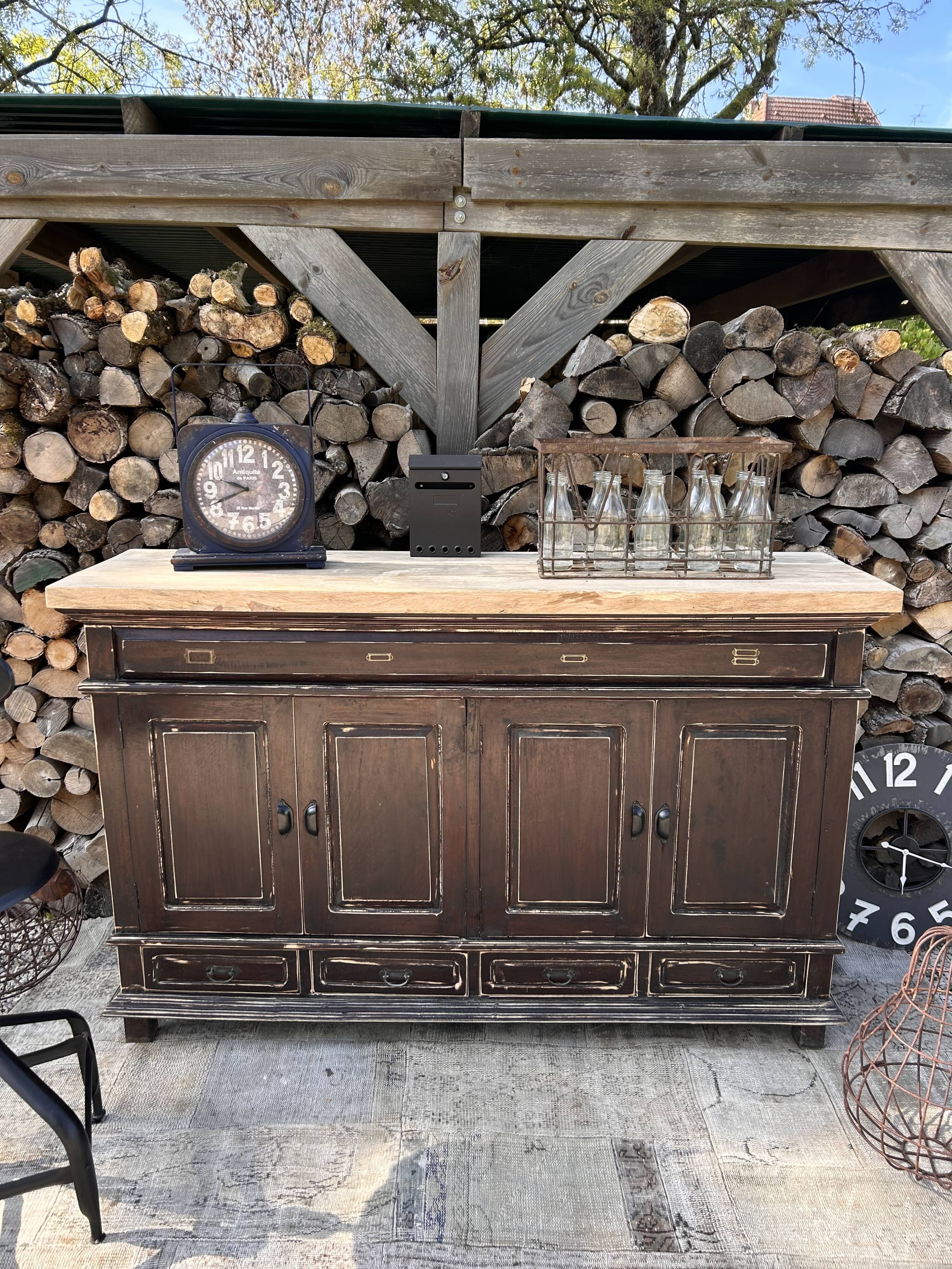 Meuble métier massif ébèné