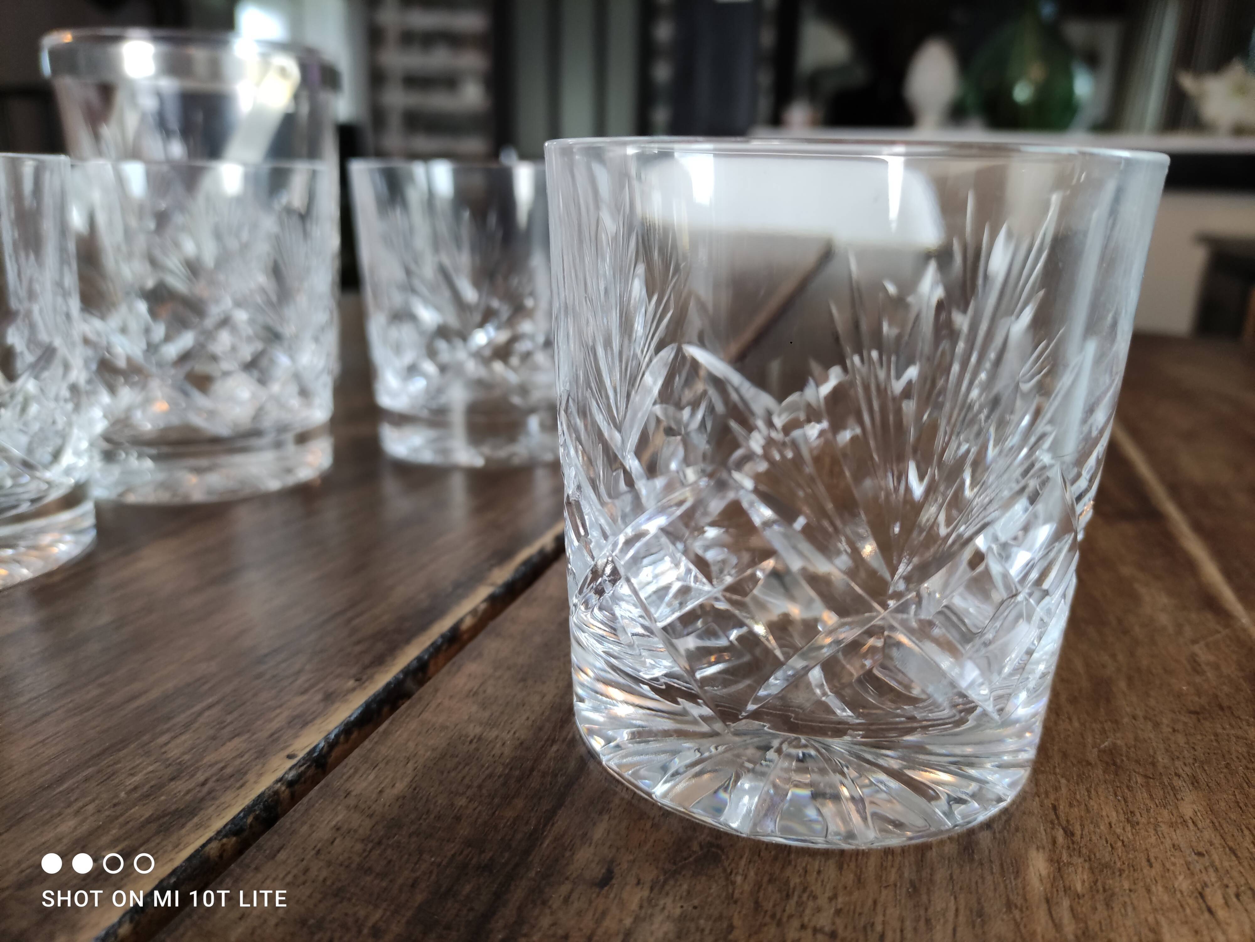 Whisky service 5 pieces in chiseled crystal