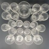 Carafe and stemmed glasses service