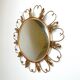 Vintage brass sunburst mirror 1960s
