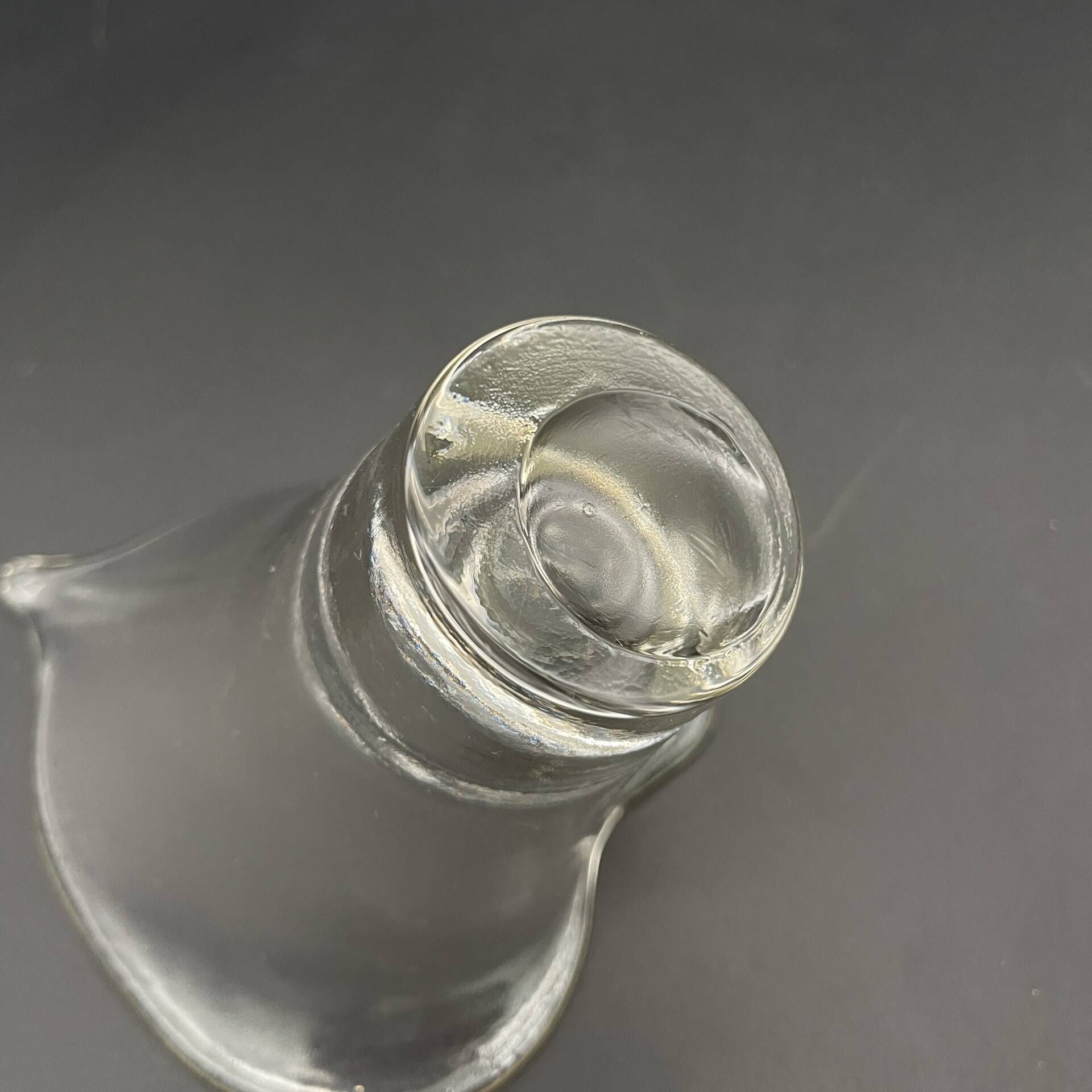 Vintage glass photophore in the shape of a calla lily – a