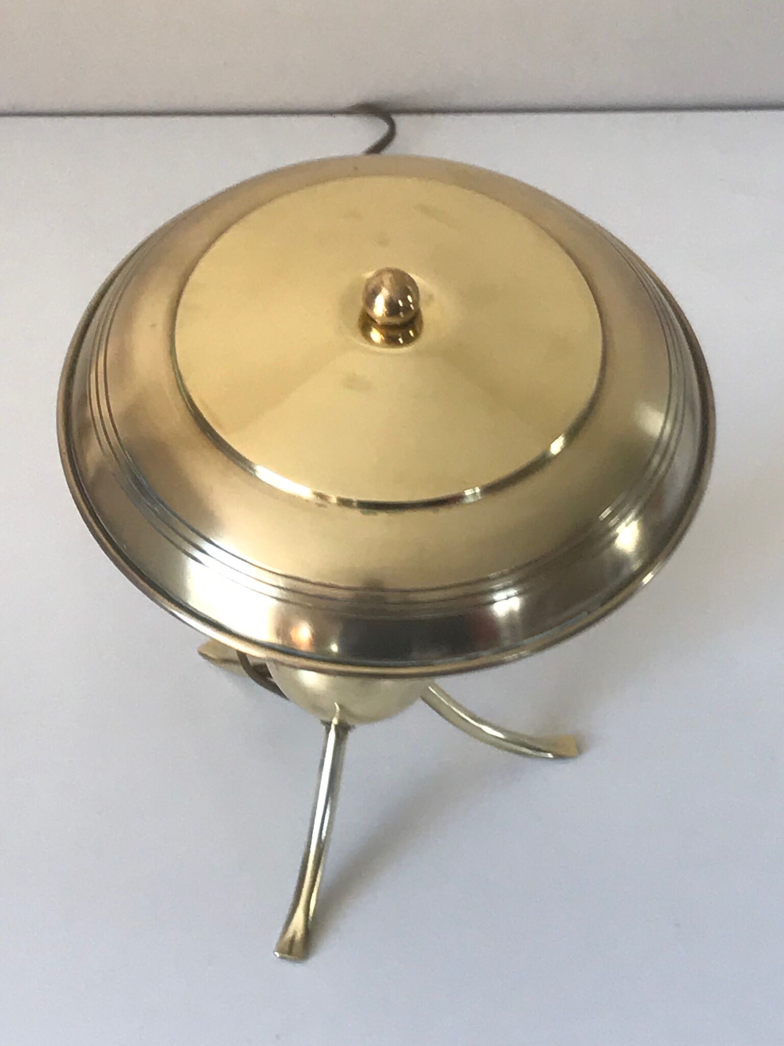 Brass tripod lamp 60's