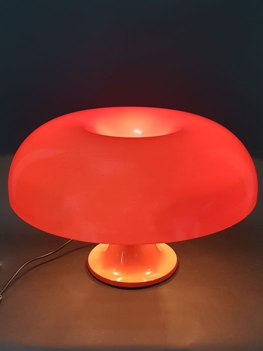 Lampe de table Nesso Orange de Giancarlo Mattioli pour Artemide