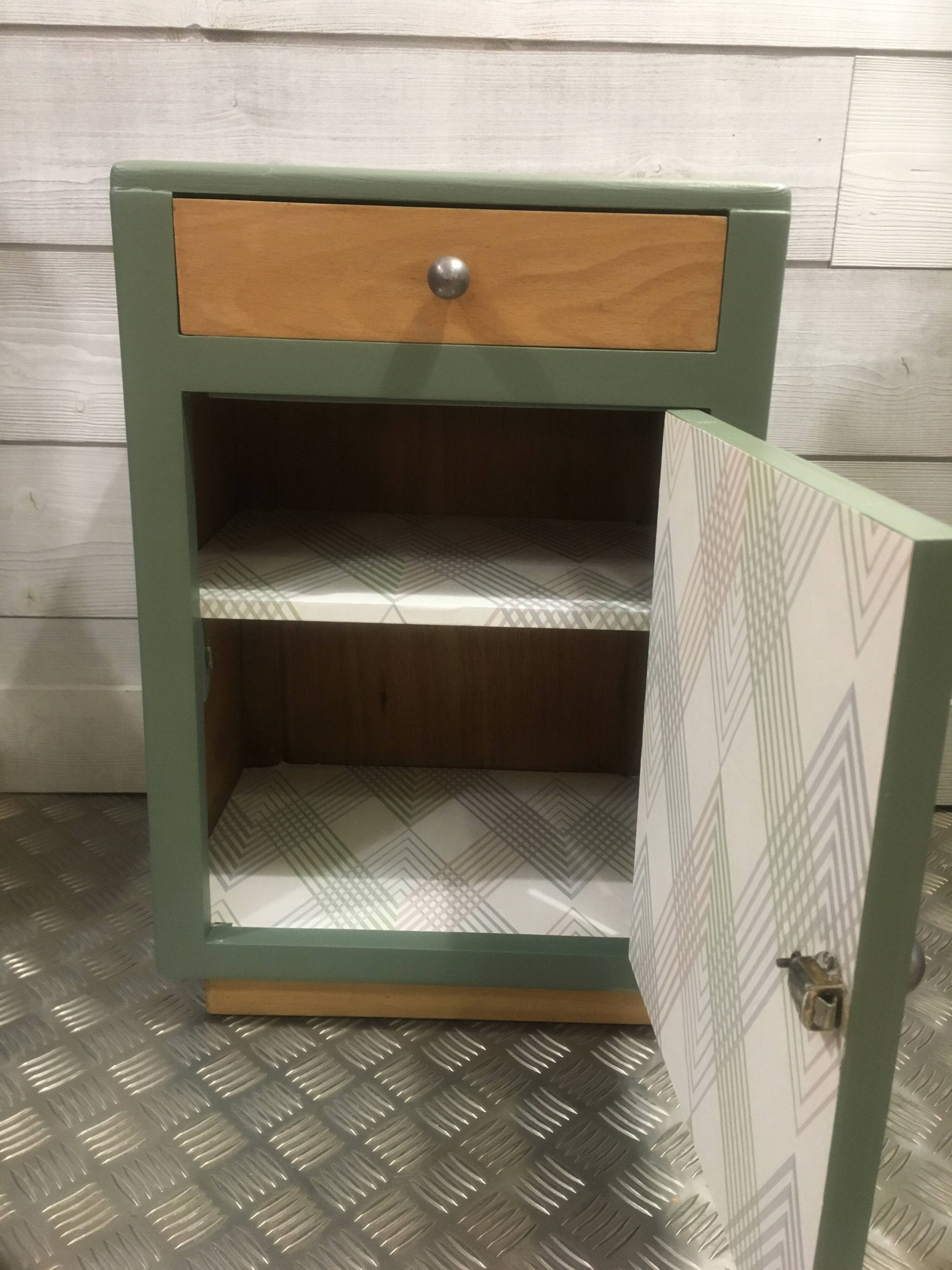Rosemary green bedside table
