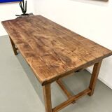 Antique farmhouse table in solid cherry wood
