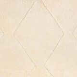 Beni ourain ecru Berber rug with diamond patterns 238 x 160 cm