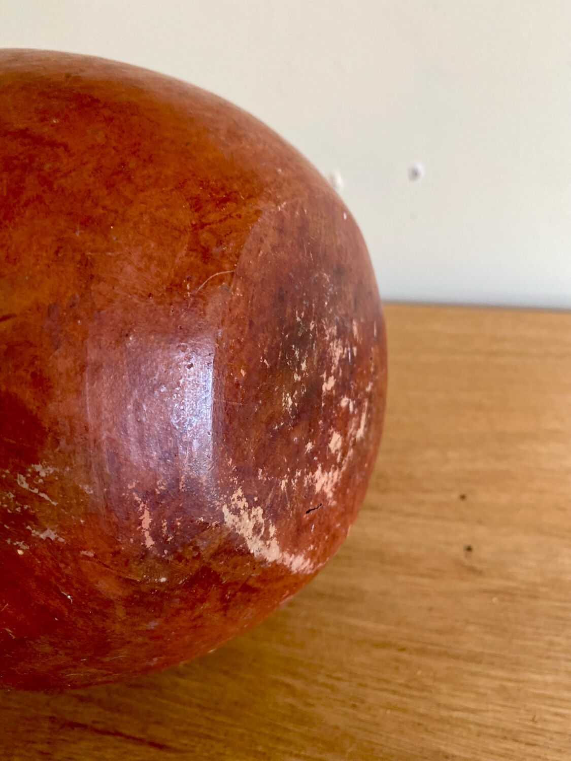 Handmade terracotta sake bottle vase