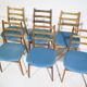Mid-Century Design Teak and Walnut Dining Chairs by Casala, Set of 6, 1960s