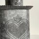 Heart Lamp Zinc Vintage