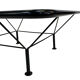 80s metal coffee table and minimalist design glass