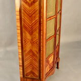 Showcase library mesh marquetée louis xv