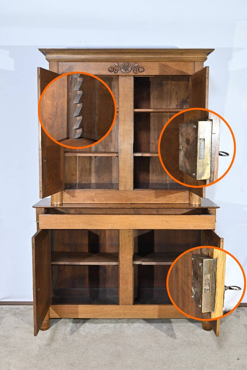 Empire Oak Two-Body Buffet – First Half of the 19th Century