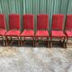 Vintage Louis XIII style chairs sheep bones in beech and velvet.