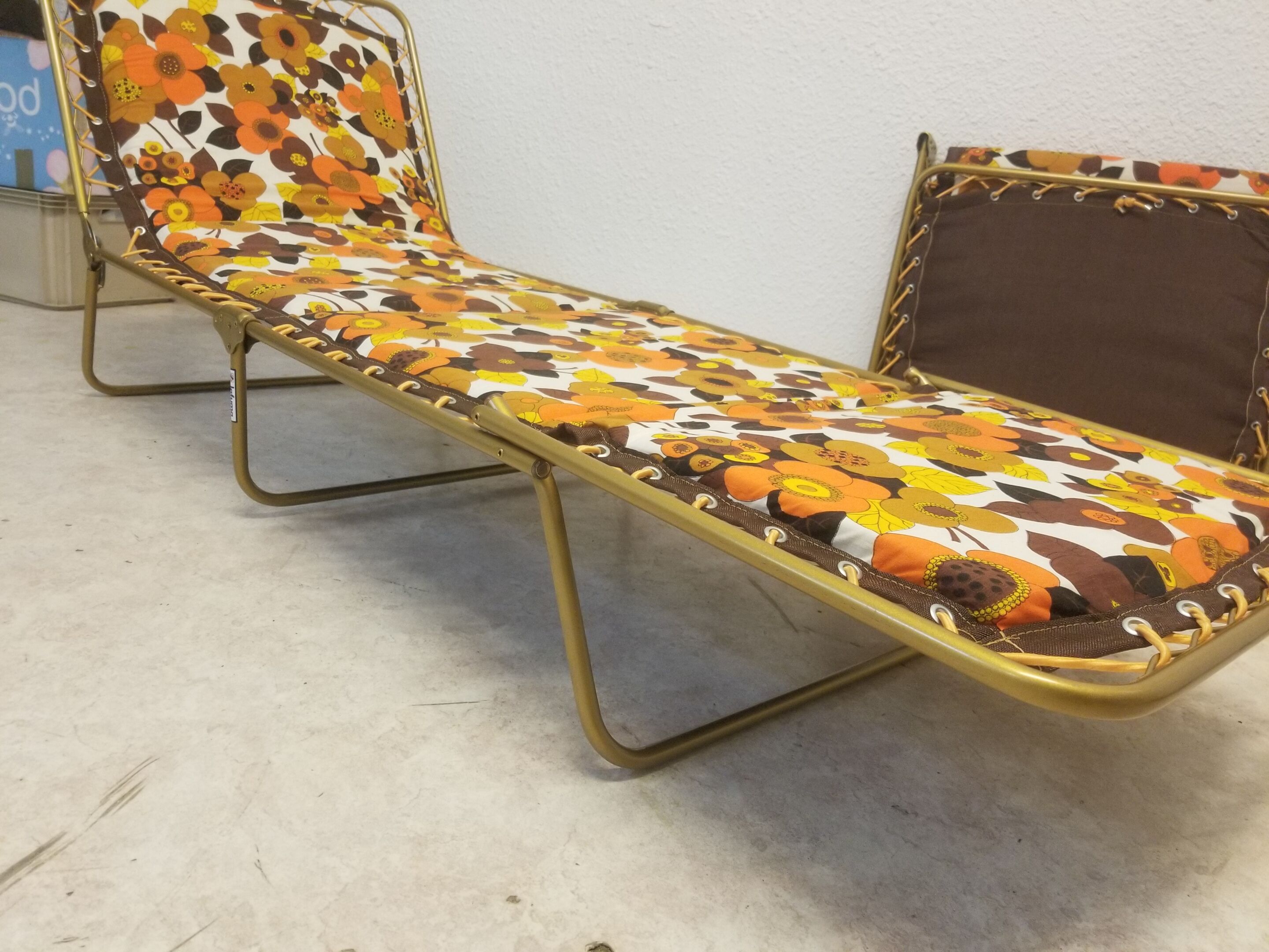 Pair of sun loungers Vintage Lafuma 1970 - NEW