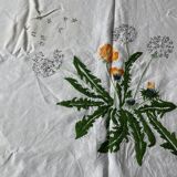 Nappe carrée 170 x 170  brodée main