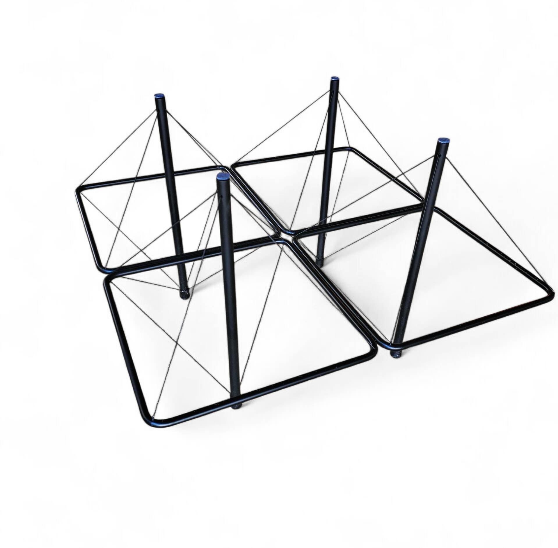 Rare wire coffee table 1980s