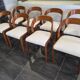 Set of 8 vintage Baumann Gondole chairs, 1960s.