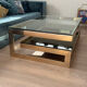G coffee table by Belgo Chrom vintage 70s