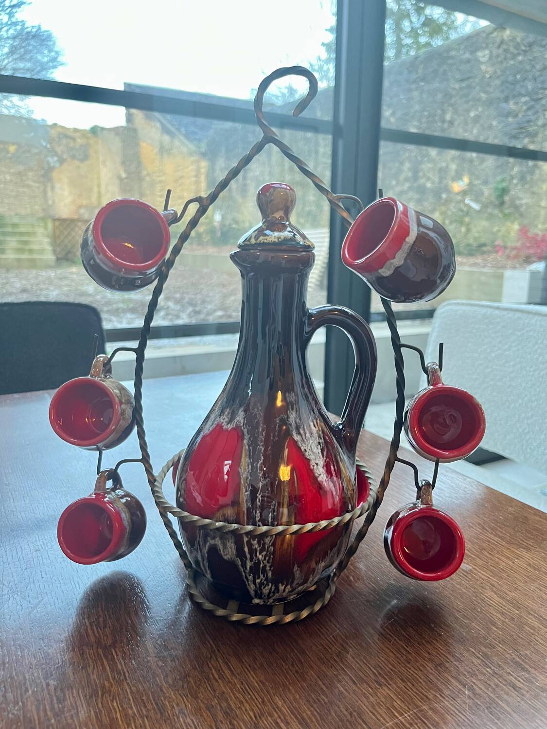 Ceramic liqueur service