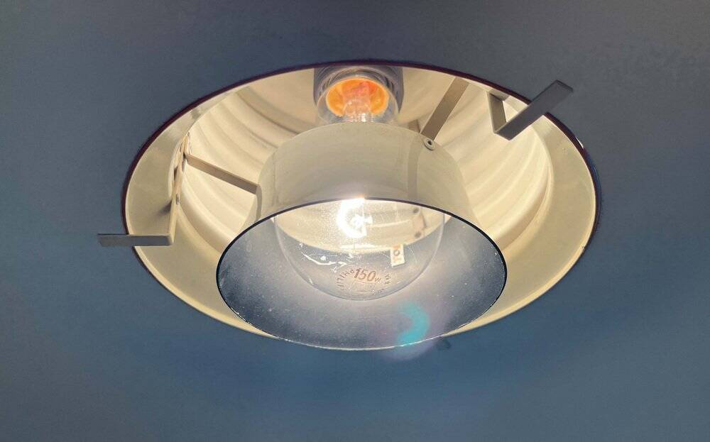 Mid-Century Modern German Space Age Orange Pendant Lamp, 1960s