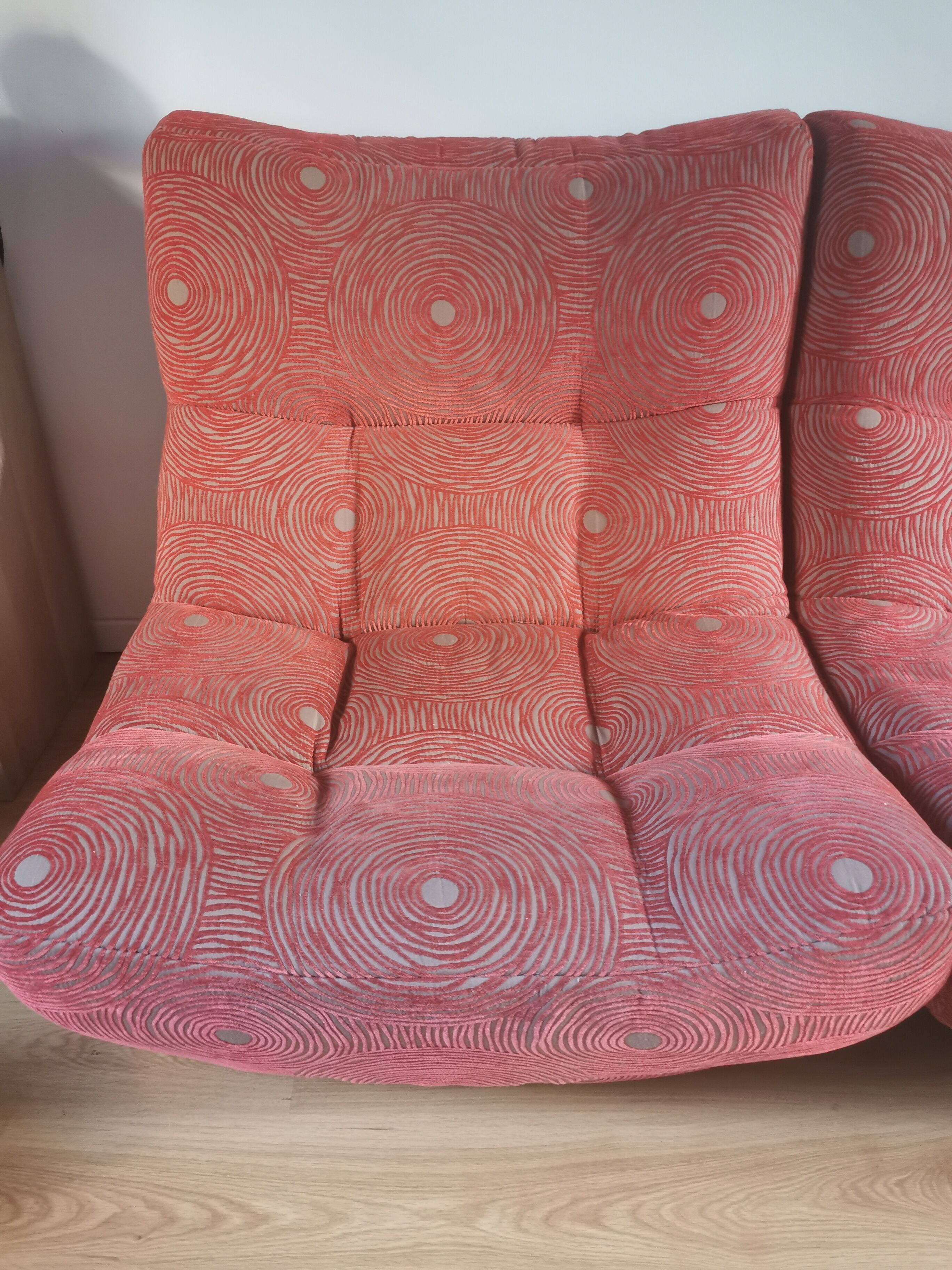 Armchairs Château d'Ax-modular sofa fabric, Model 1744