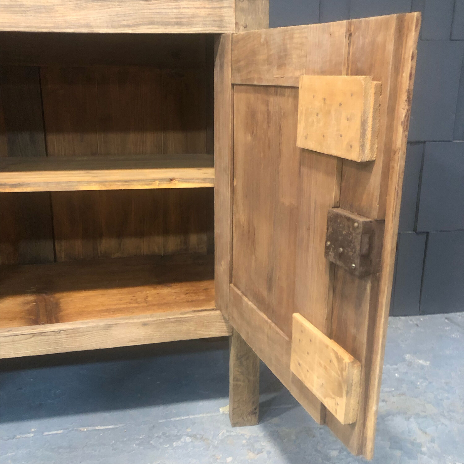 Enfilade wooden counter early twentieth century