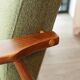 Vintage Sage Green Armchair by H.Lis
