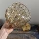 Vintage amber glass pendant light