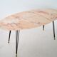 Italy 1950 s oval marble coffee table