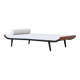 Daybed Cleopatra in white fabric by Dick Cordemeijer Auping Netherlands 1954