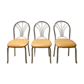 3 chaises vintages 80