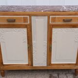 Vintage art deco marble sideboard.