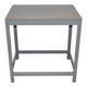 Compact Art Deco table in painted grey wood, small square tray - circa 1930