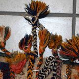Ancient Persian Sumak handmade carpet 55cm x 100cm 1940s - 1C399
