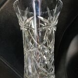 70s crystal vase