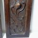 Pair of decorative wall panels in carved wood from the 19th century.