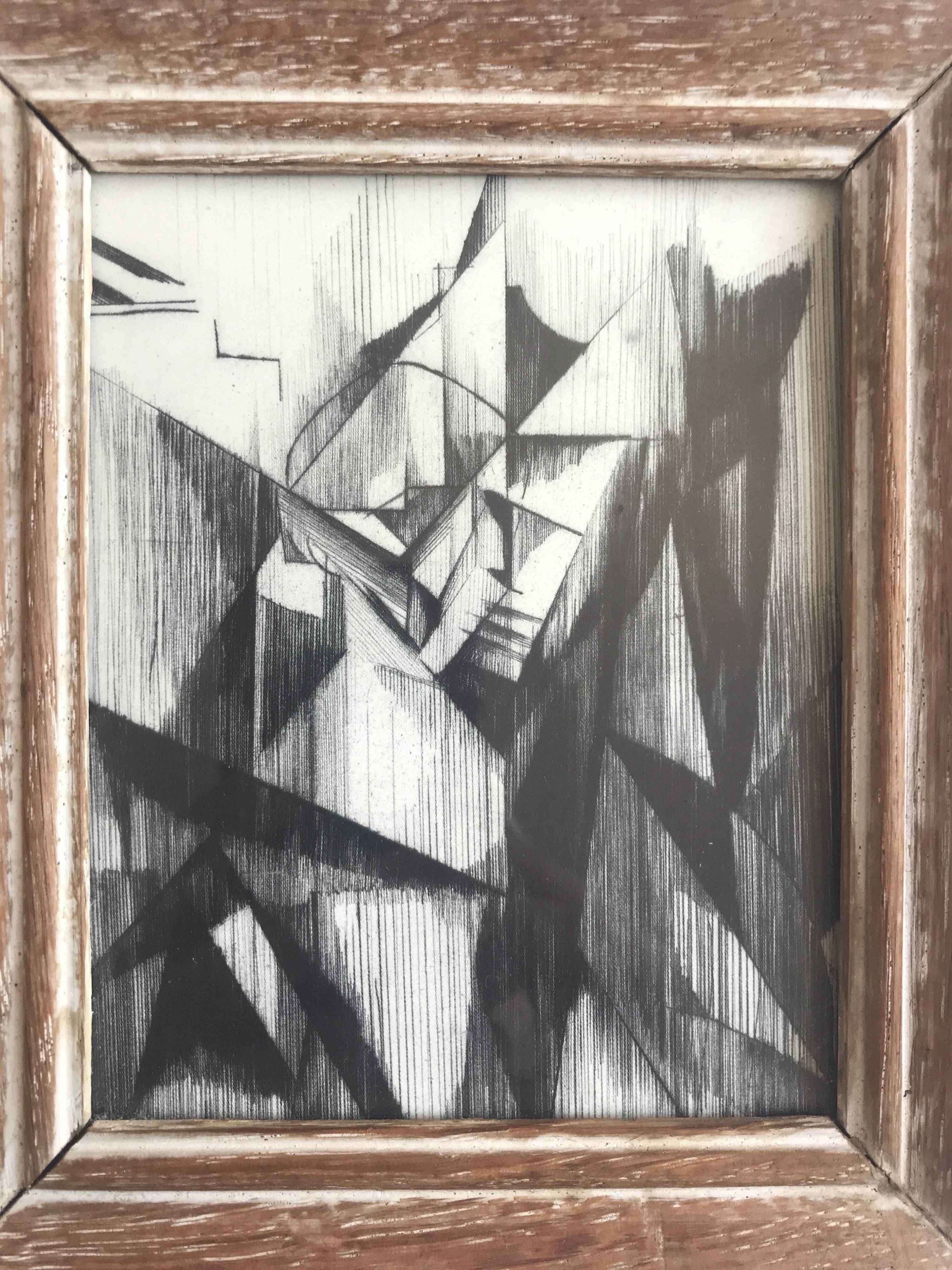 France MITROFANOFF, Untitled. Indian ink on paper. Small framed format.